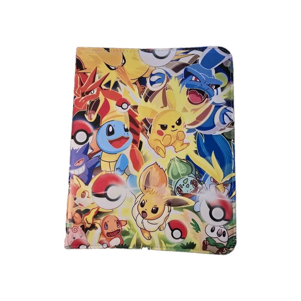 Pokémon TCG Card 3 Ring 13x10 Zipper Binder Multi Character 40 Card Sleeves NEW
